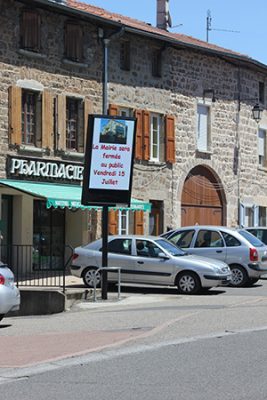 Panneau LED pour municipalité