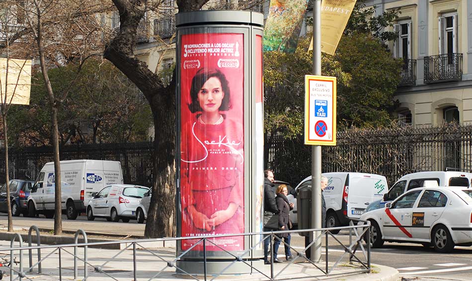 Clear Chanel Column in Madrid