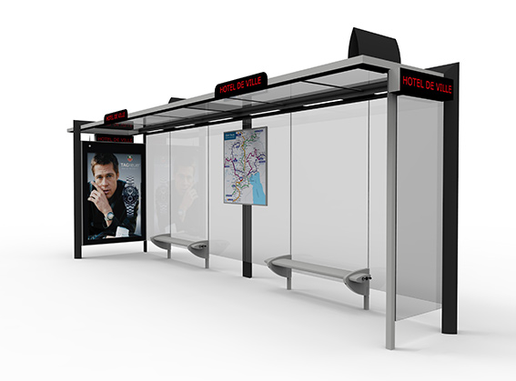 Street furniture bus shelters