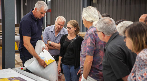 ouverture au public de l'usine Prismaflex