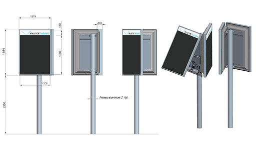 Plan panneau prismatronic sofia portrait 2m²