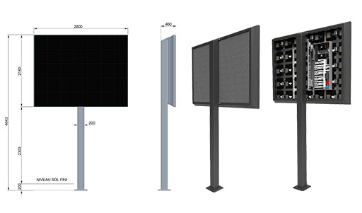 Panneau LED extérieur 6000 candelas Tucson