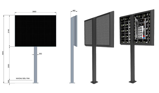 Panneau prismatronic portatif 6m² et 8m²