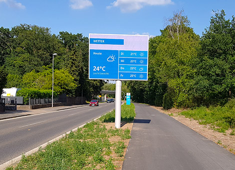 Led billboard installed in Vangehassend