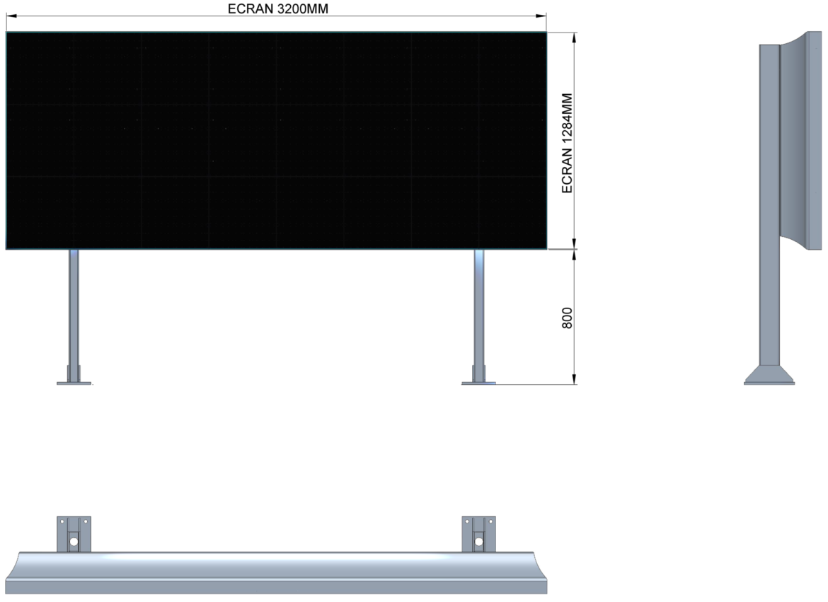 Panneau LED extérieur 6000 candelas Tucson