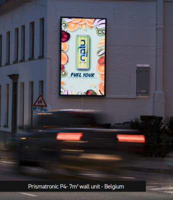 Panneau Prismatronic 7m² mural Belgique