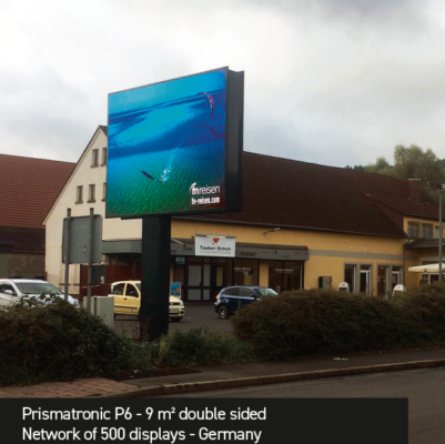 Panneau Prismatronic double face P6 9m² Allemagne
